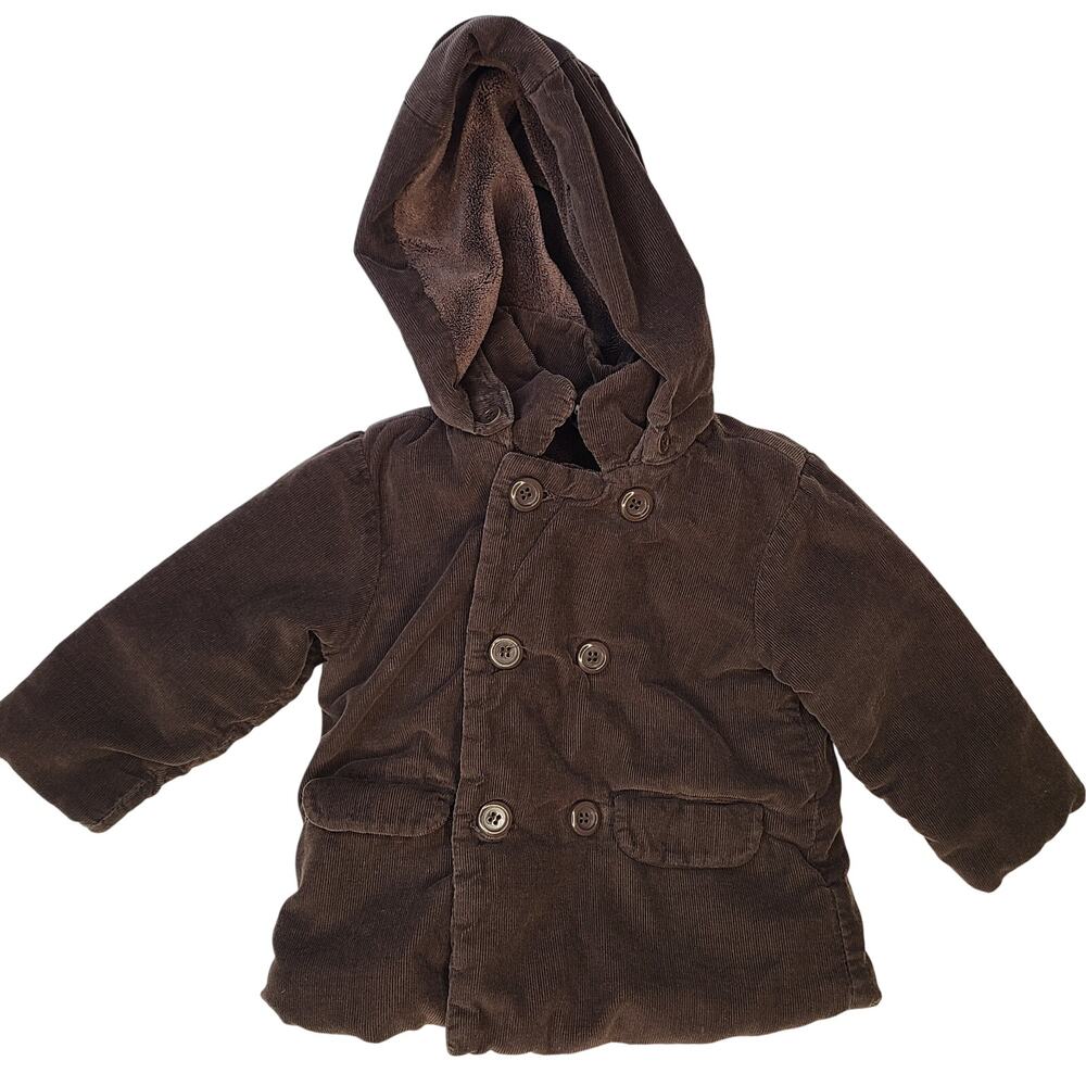 Zara Baby Brown Corduroy Button Down Jacket Size 6-9 Months